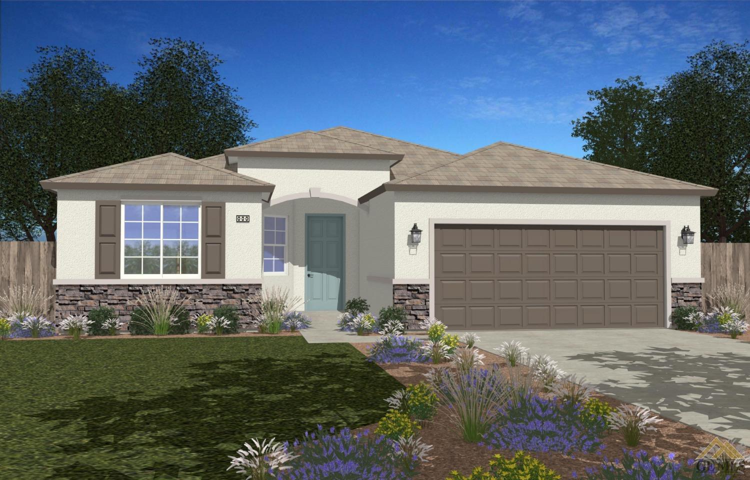 Undisclosed Address Bakersfield, CA 93311 - Photo 1 of 3 a front view of a house with a yard