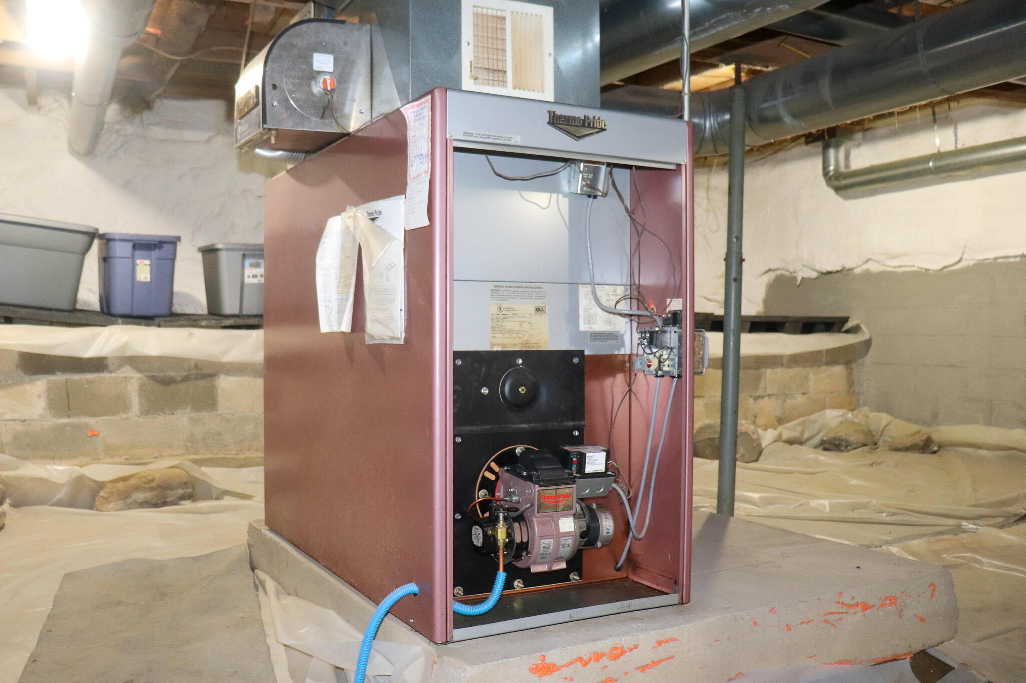 102 Shusta Road Madison, ME 04950 - Photo 41 of 61 Furnace with panel removed