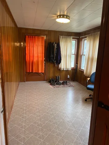 wooden floor and windows in a room