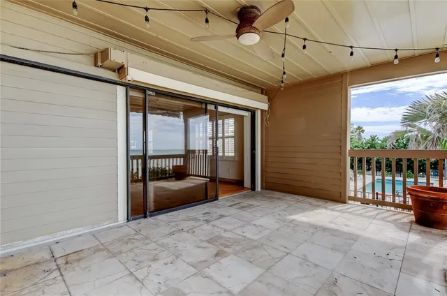 a outdoor living space with furniture