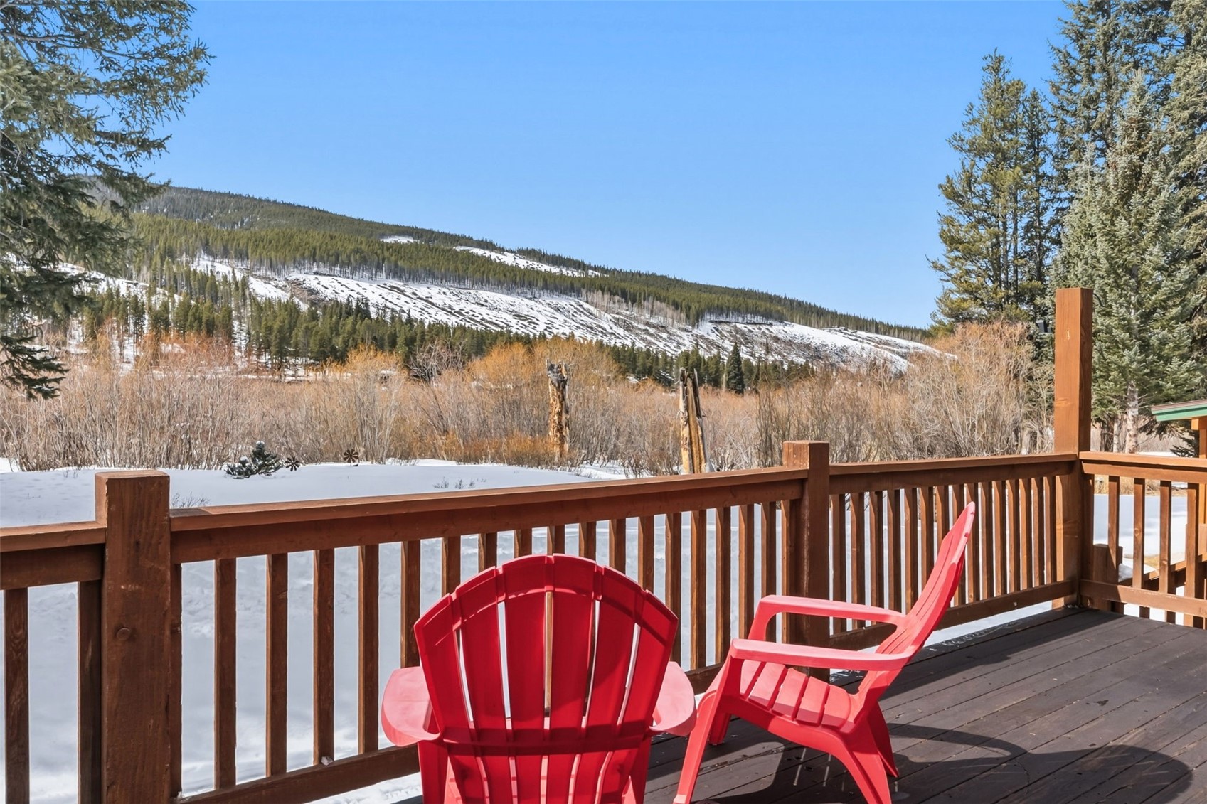353 Blue River Road Blue River, CO 80424 - Photo 35 of 50 a view of a two chairs on the roof deck