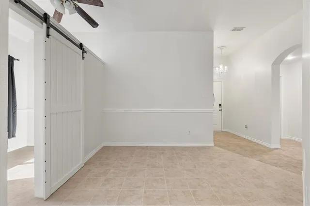 a view of an empty room