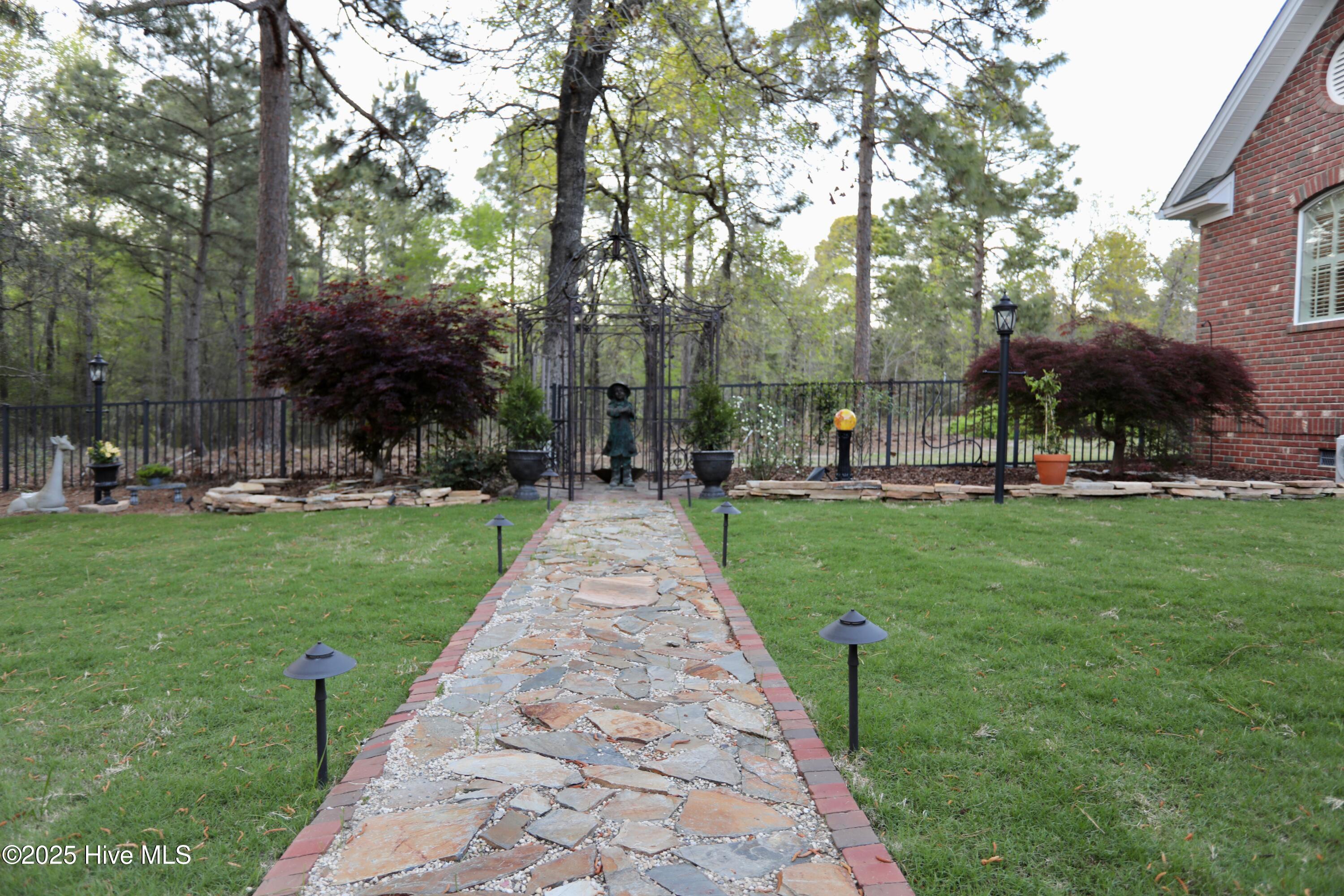 6680 Beulah Hill Church Road West End, NC 27376 - Photo 115 of 141 New Stone Backyard Walkway