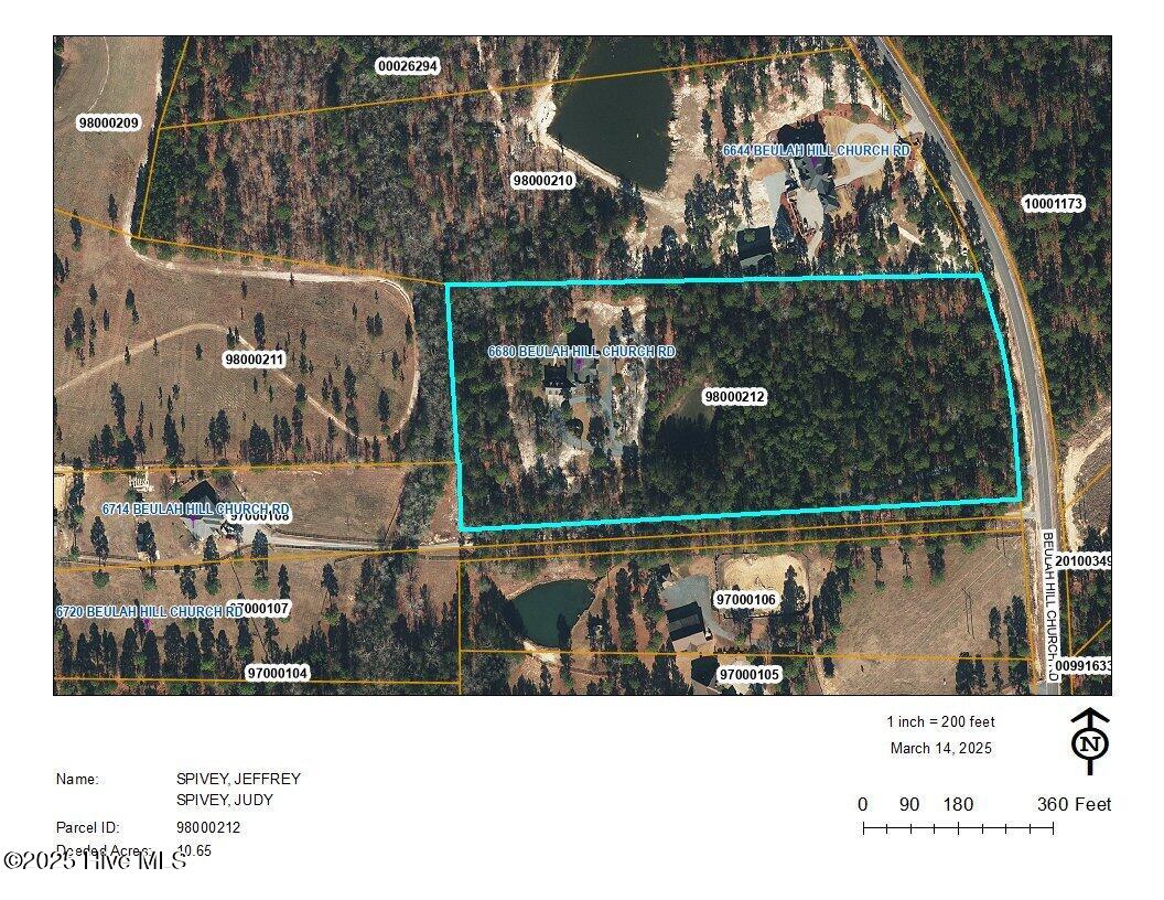 6680 Beulah Hill Church Road West End, NC 27376 - Photo 127 of 141 AERIAL GIS MAP