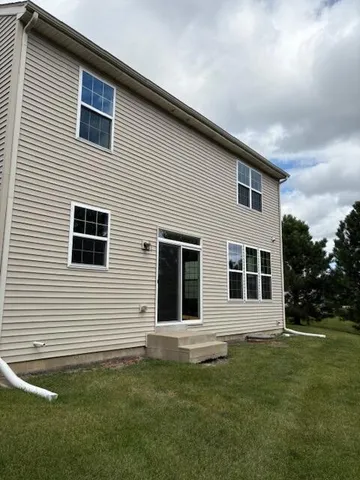 a house that has a large window in it
