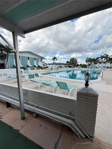a view of a terrace with skyline