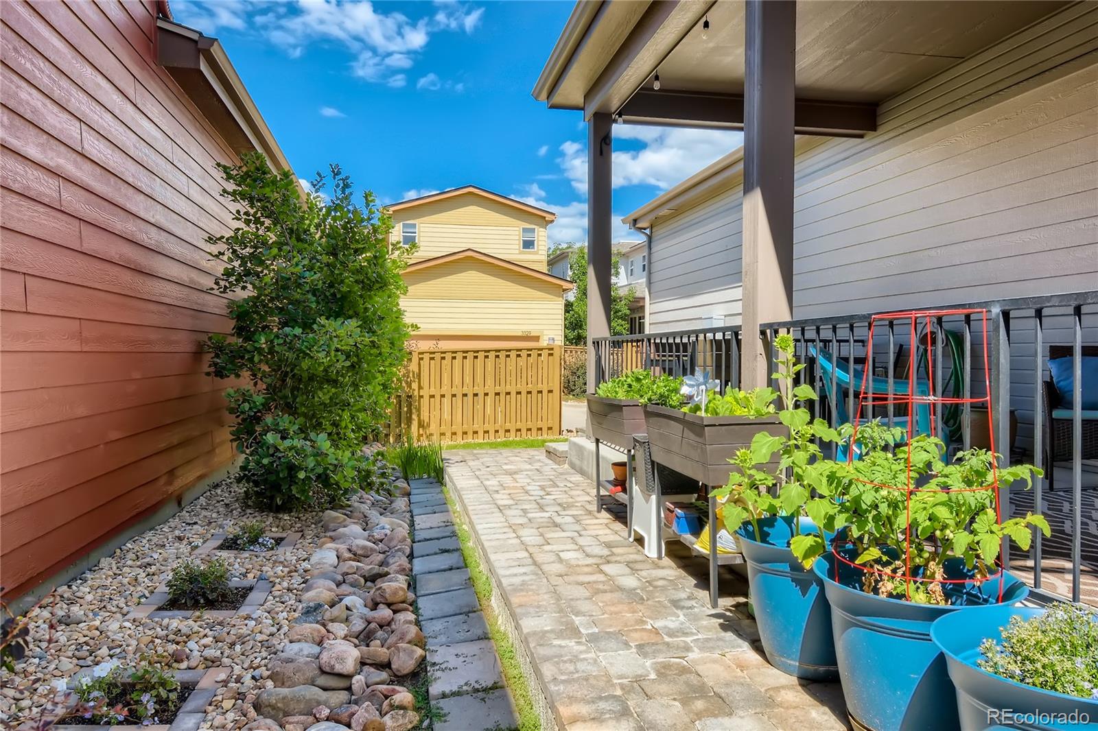 3319 Cranston Circle Highlands Ranch, CO 80126 - Photo 27 of 28 a potted plant sitting in front of a house