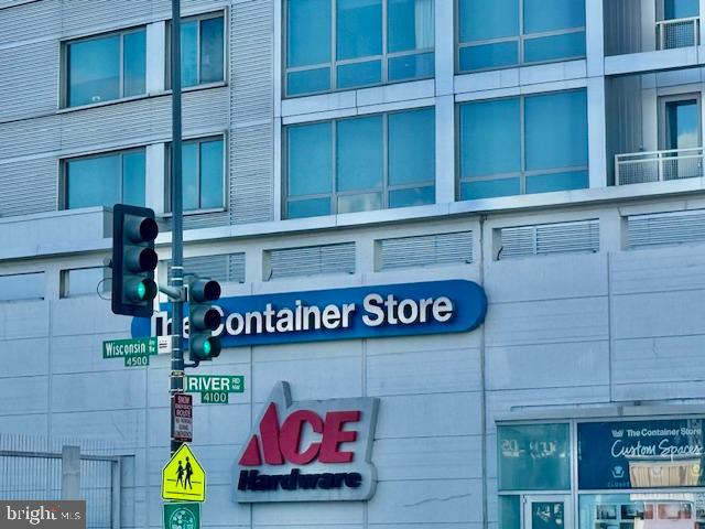 4200 River Road Northwest Washington, DC 20016 - Photo 44 of 52 a street sign on a brick building