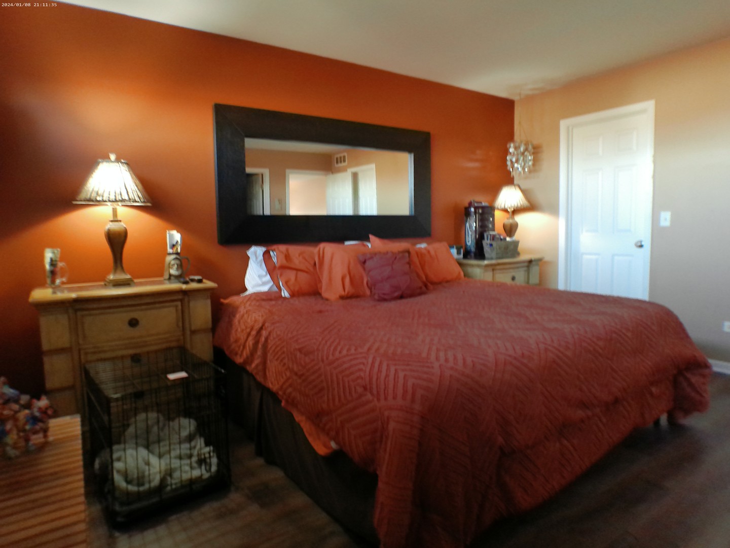 1404 Roth Drive Joliet, IL 60431 - Photo 31 of 52 a bedroom with a bed and a lamp on dresser