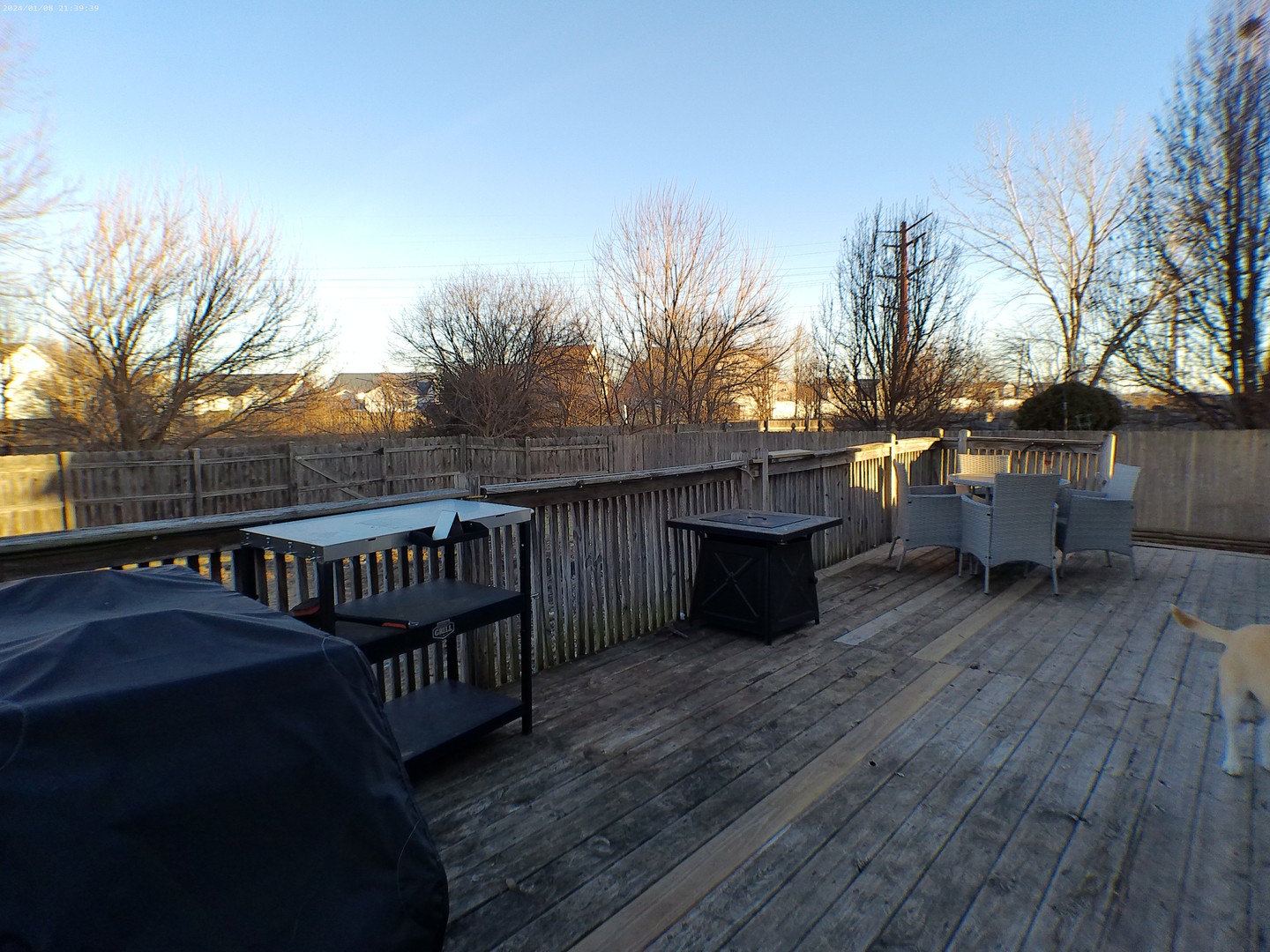1404 Roth Drive Joliet, IL 60431 - Photo 42 of 52 a view of balcony with wooden floor and outdoor seating