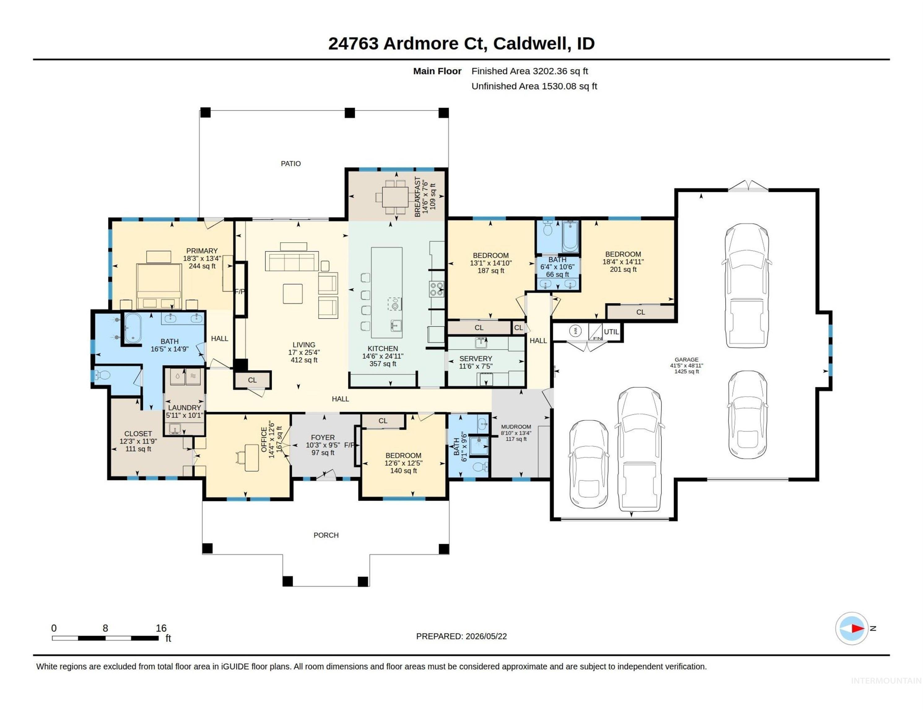 24763 Ardmore Court Caldwell, ID 83607 - Photo 50 of 50 Floor plan