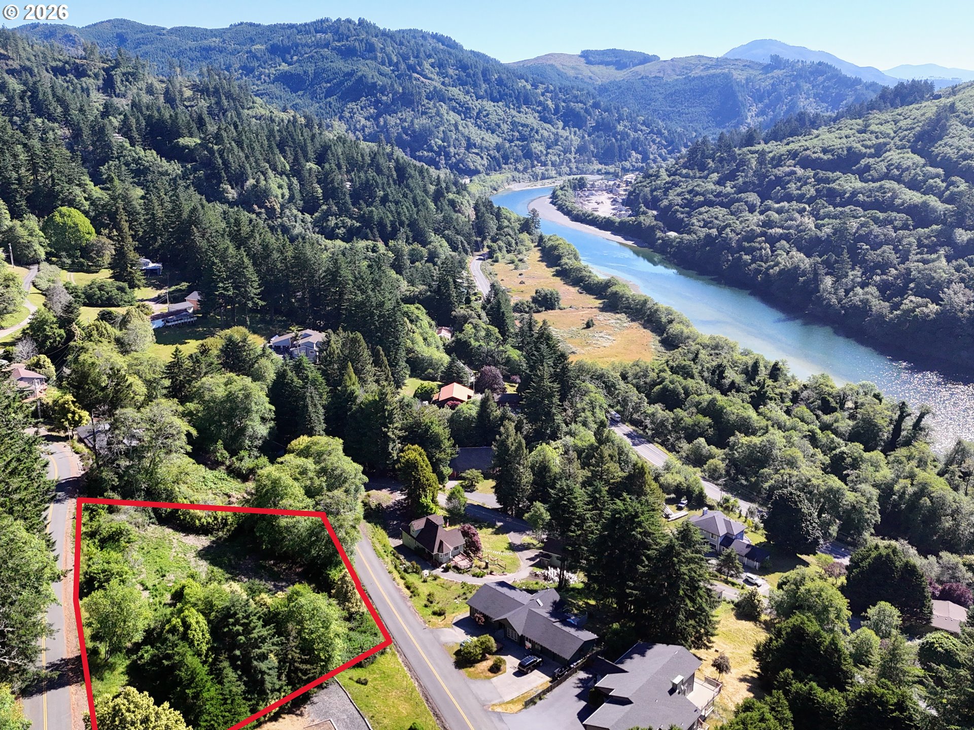 0 Thompson Road Brookings, OR 97415 - Photo 2 of 15 an aerial view of residential house and sandy dunes