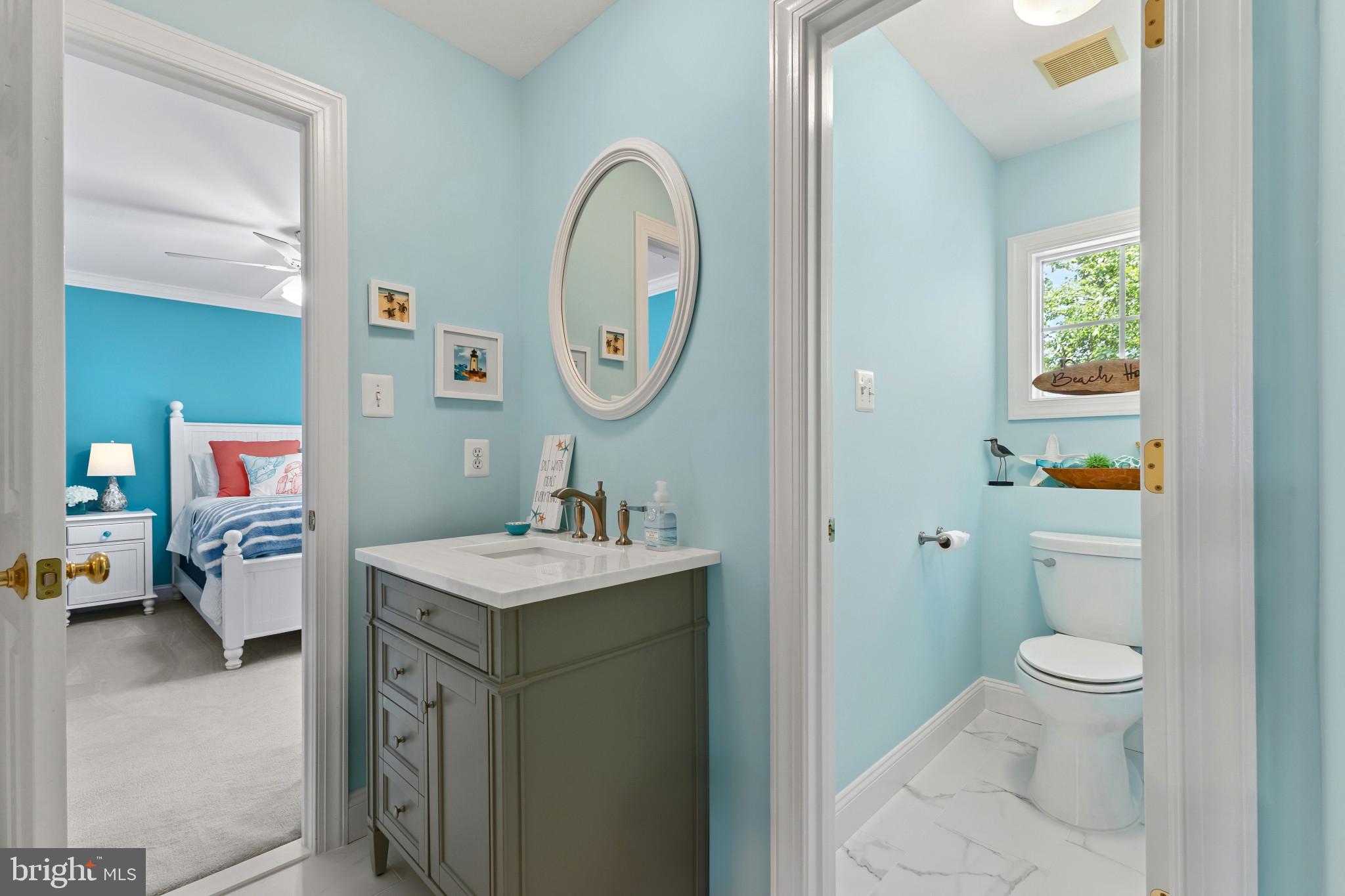 15006 Ransom Oaks Court Gainesville, VA 20155 - Photo 21 of 57 Charming bath with serene blue hues.