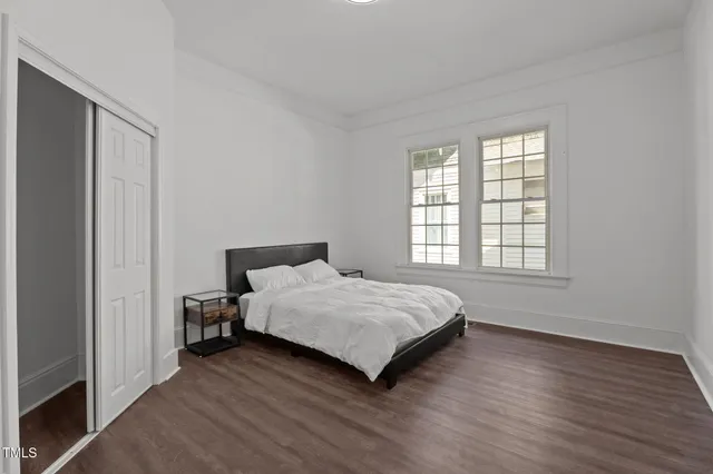 an entryway at livingroom with furniture and wooden floor