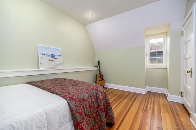 a workspace with wooden floor