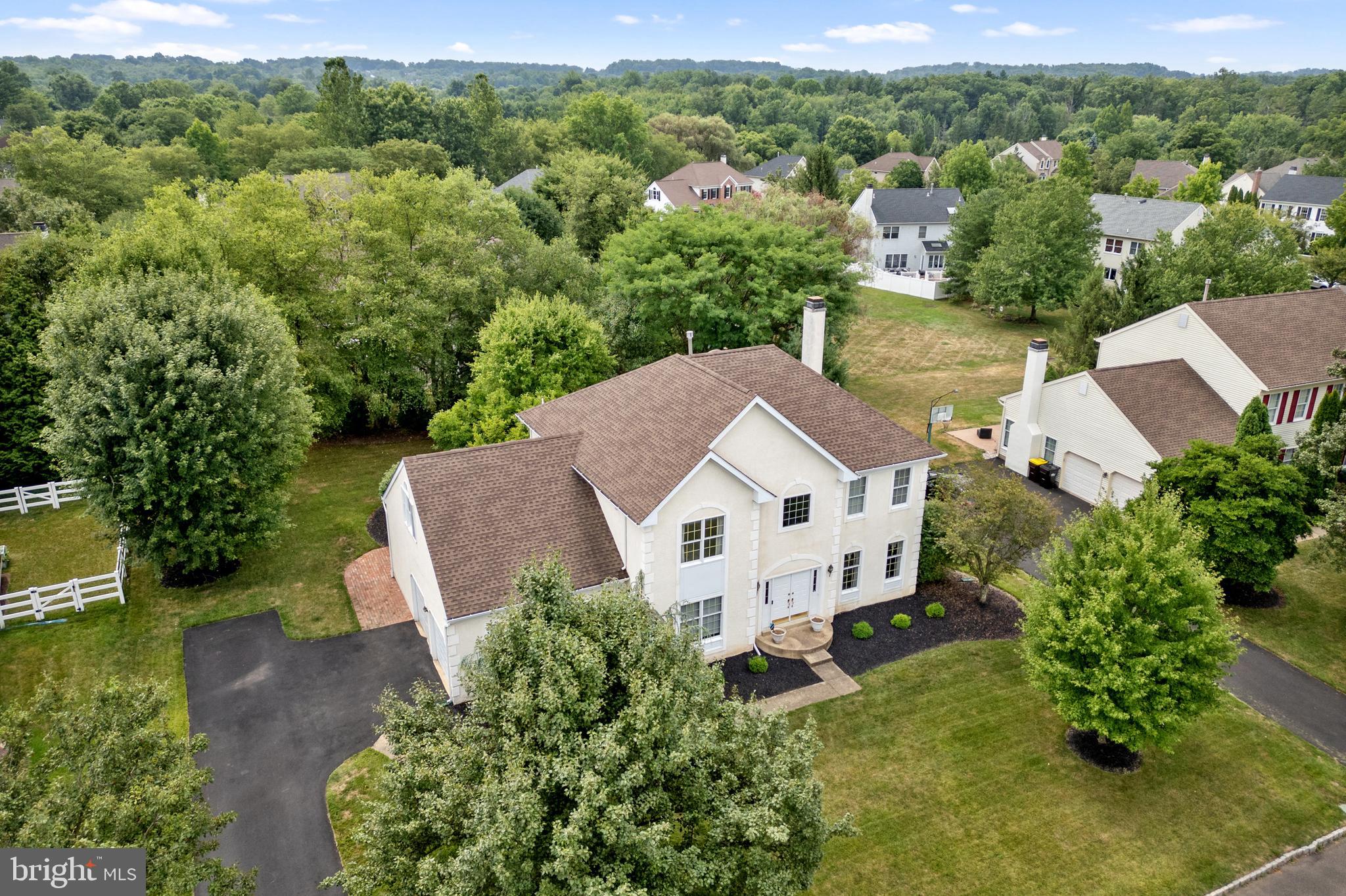4913 Mead Drive Doylestown, PA 18902 - Photo 39 of 41 an aerial view of a house with a yard
