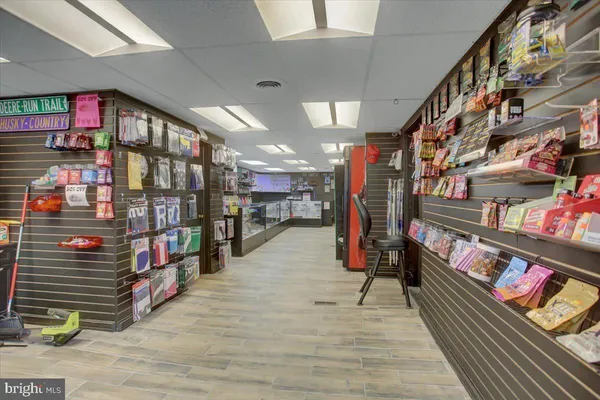 a view of retail shops