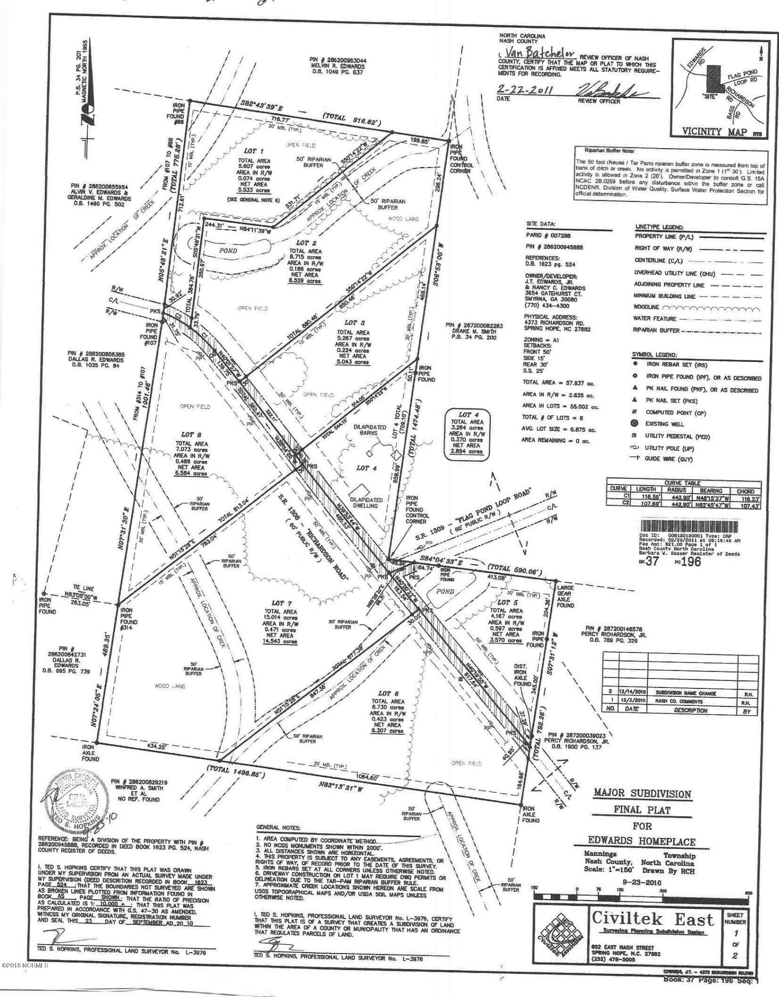 Lot 2 Richardson Road Spring Hope, NC 27882 - Photo 9 of 9 EDWARDS HOME PLACE JPEG