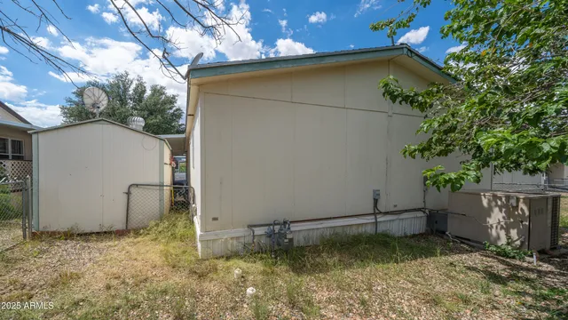 a backyard of a house