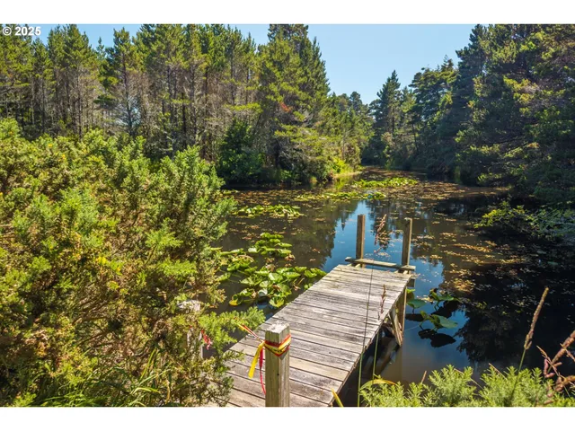 a view of a lake with a mountain