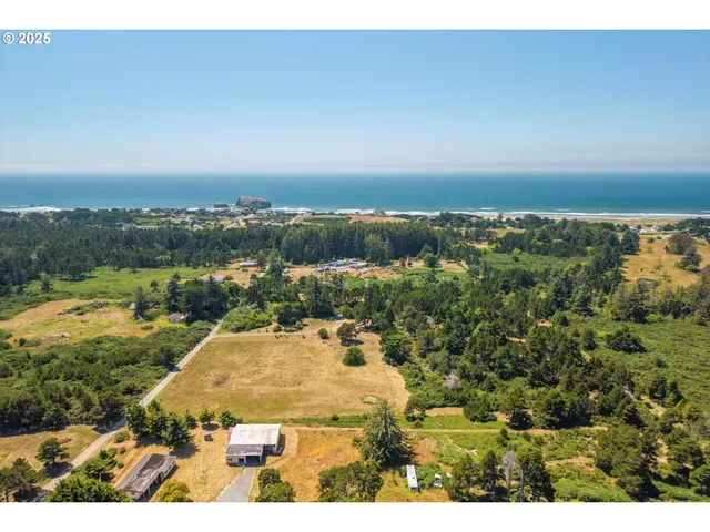 a view of a city and mountains in the background