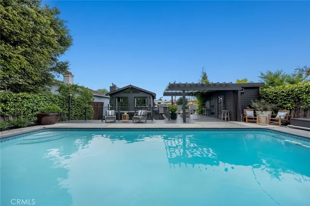 a kitchen with a counter top space and cabinets