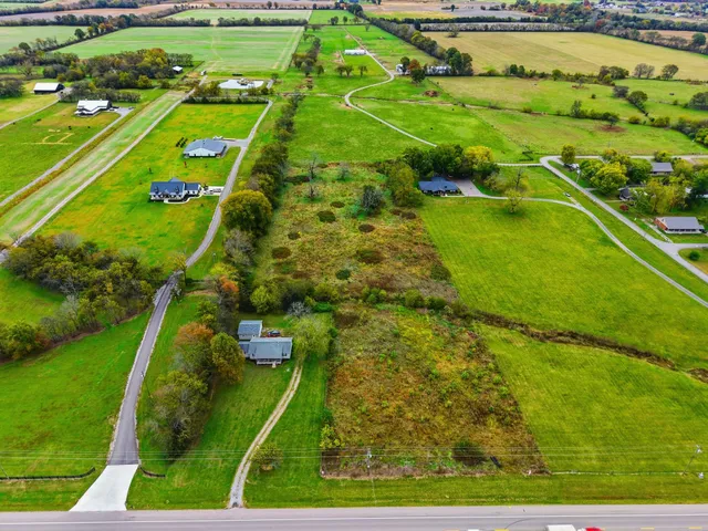 a view of a golf course with a park