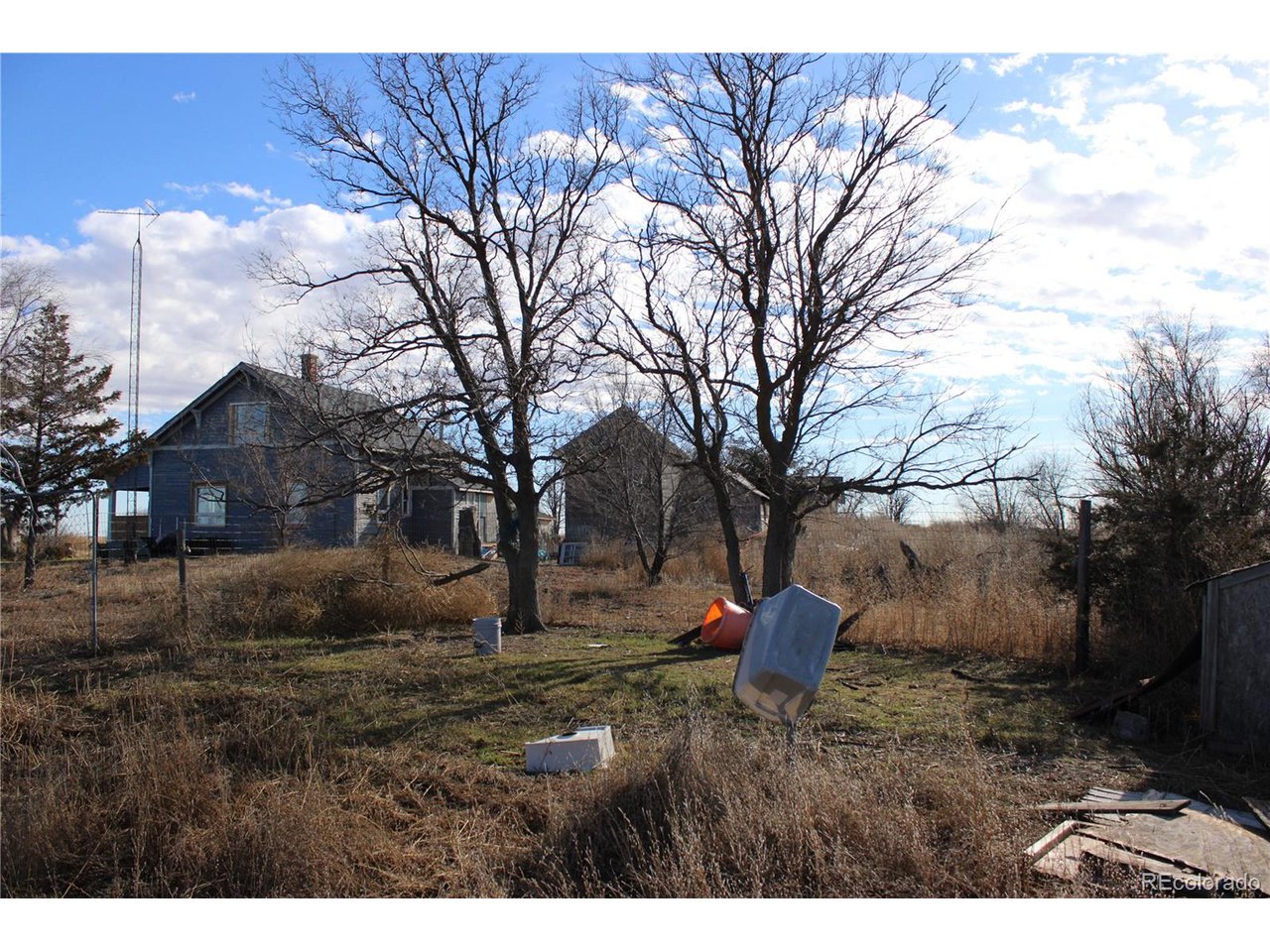 1901 County Rd H Joes, CO 80822 - Photo 16 of 42 a backyard of a house with lots of green space