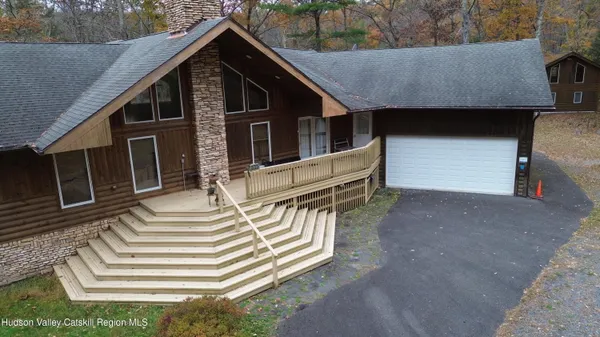 a aerial view of a house