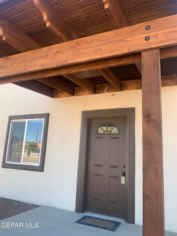 a view of front door