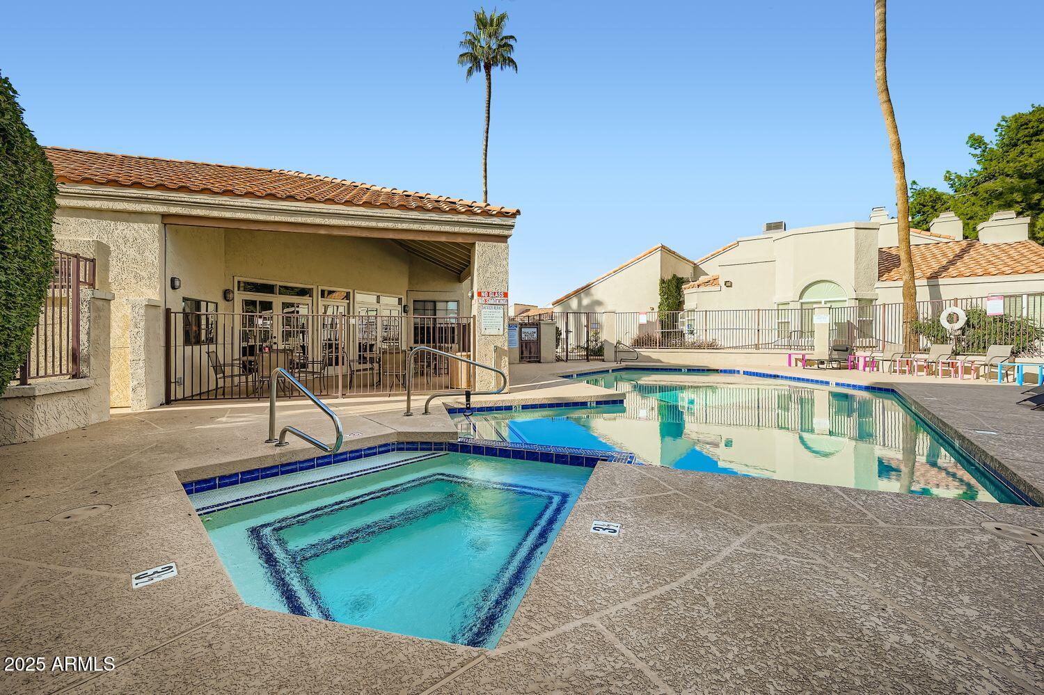 7101 West Beardsley Road, Unit 1403 Glendale, AZ 85308 - Photo 39 of 40 a view of a patio with swimming pool