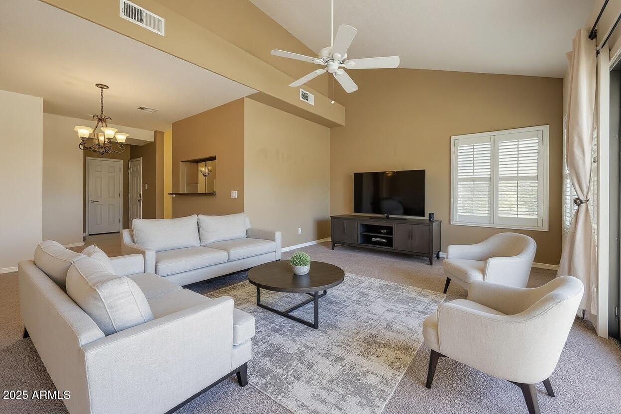 7101 West Beardsley Road, Unit 1403 Glendale, AZ 85308 - Photo 4 of 33 Furnished Living Room