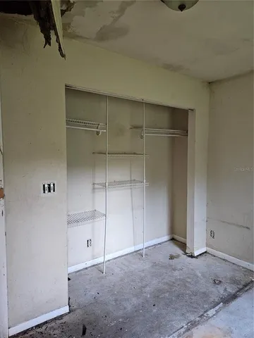 a view of a room with an empty space