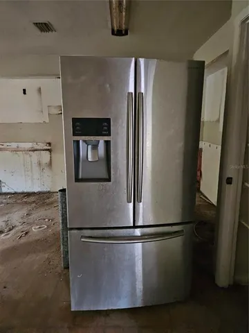 a view of a room with rack on the wall