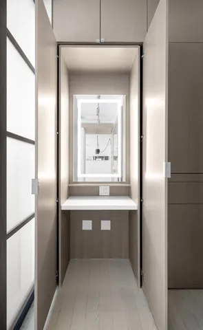 a kitchen with a sink stove and microwave