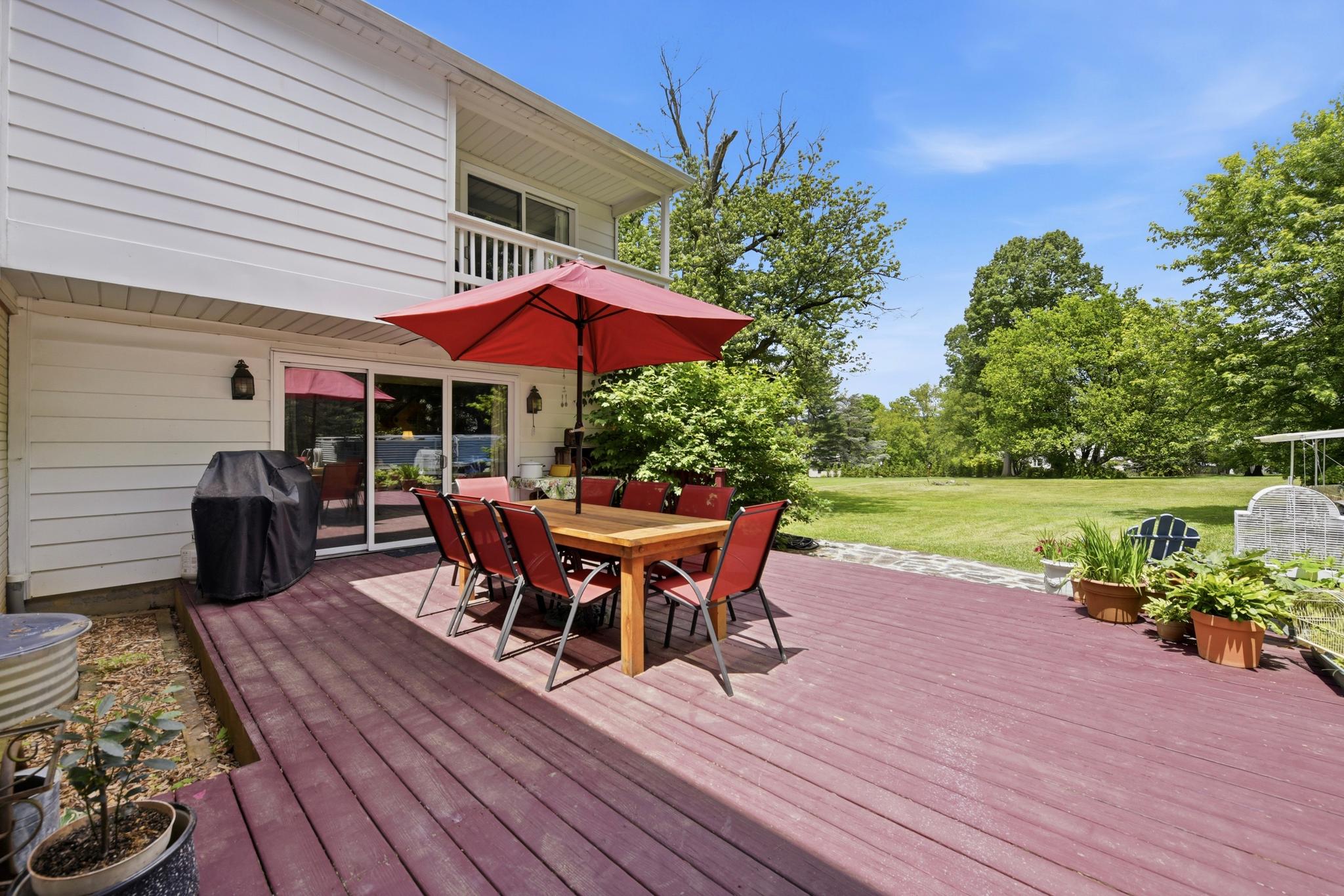 355 Swedesford Road Malvern, PA 19355 - Photo 33 of 52 Larger deck over looking flat back yard