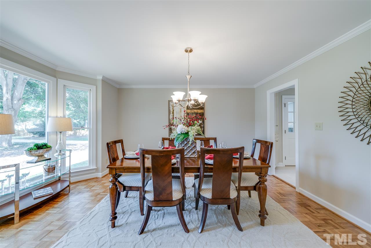 3905 Inland Court Raleigh, NC 27606 - Photo 3 of 24 Lovely formal Dining room also with a bay window is perfect for entertaining guests!