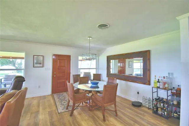 a living room with furniture and window