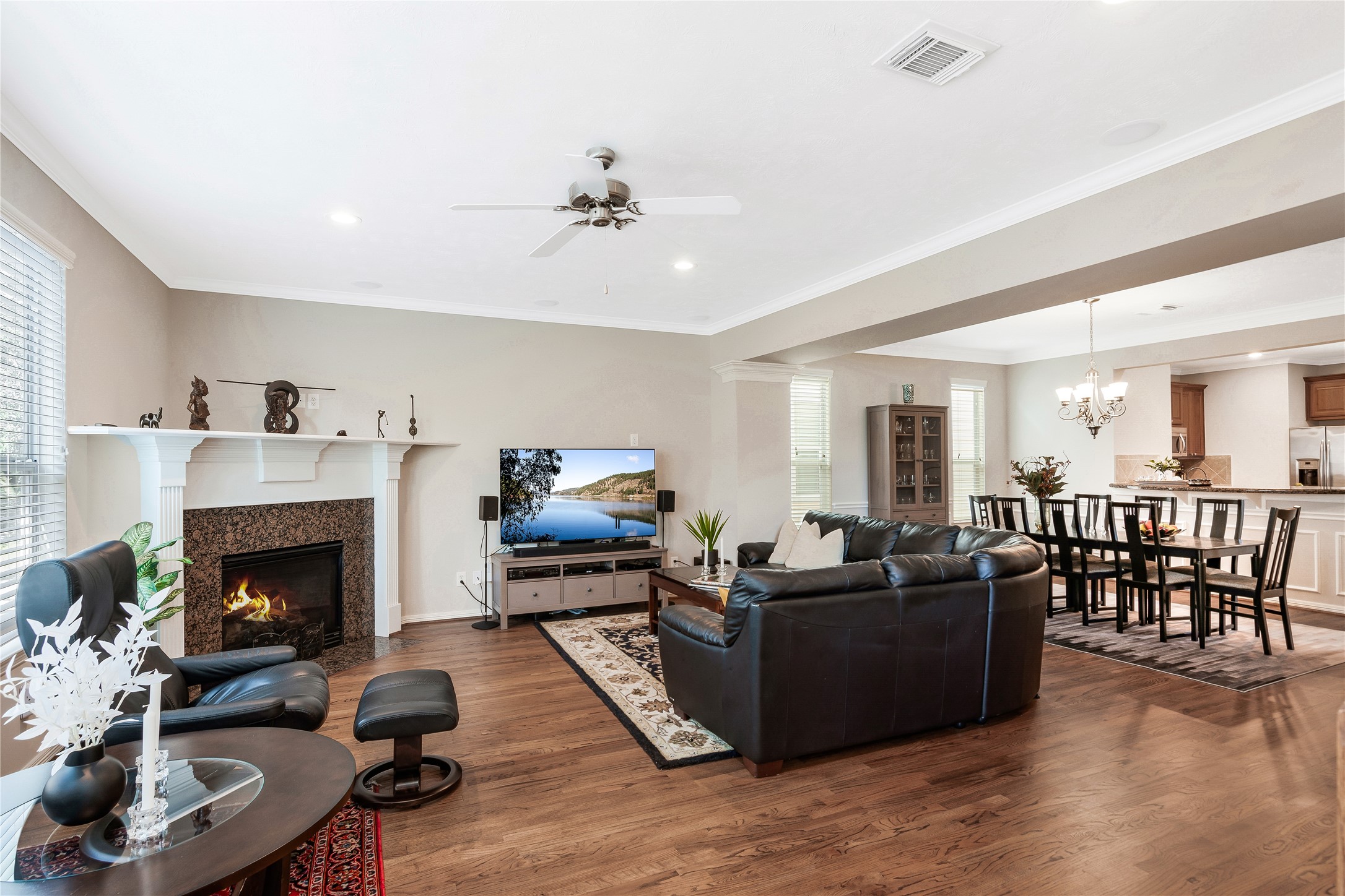 1241 Prince Street Houston, TX 77008 - Photo 11 of 45 a living room with furniture and a fireplace