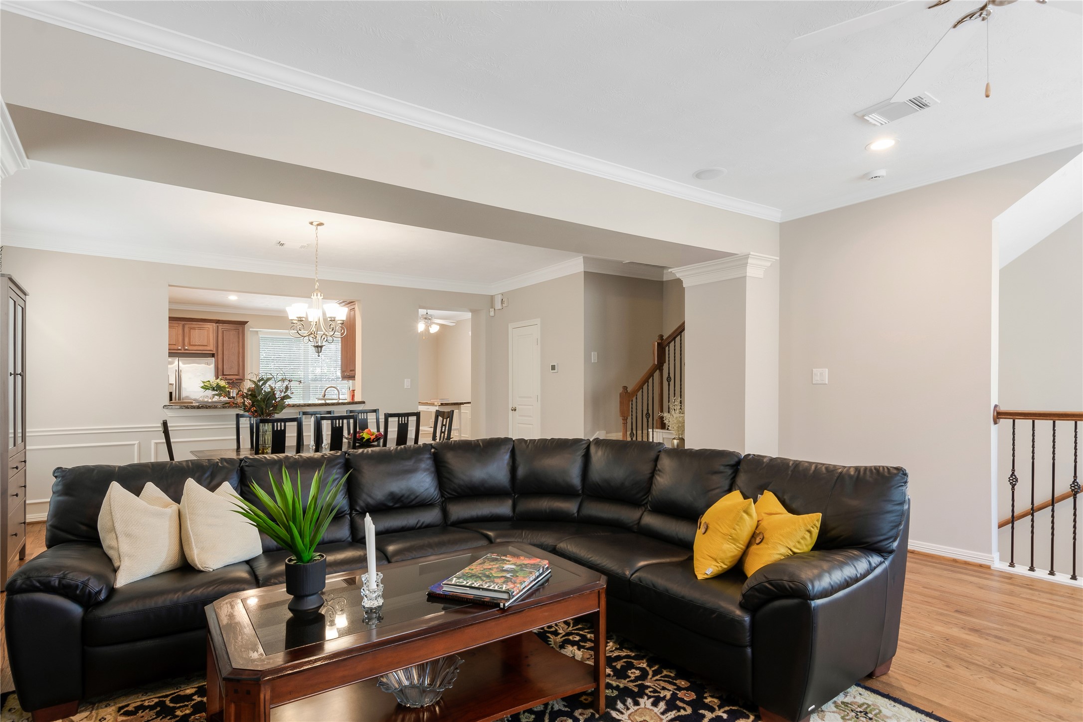 1241 Prince Street Houston, TX 77008 - Photo 13 of 45 a living room with furniture and wooden floor