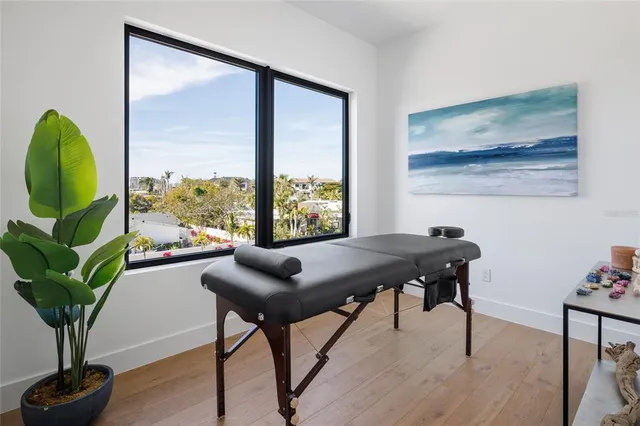 a view of a terrace with couches