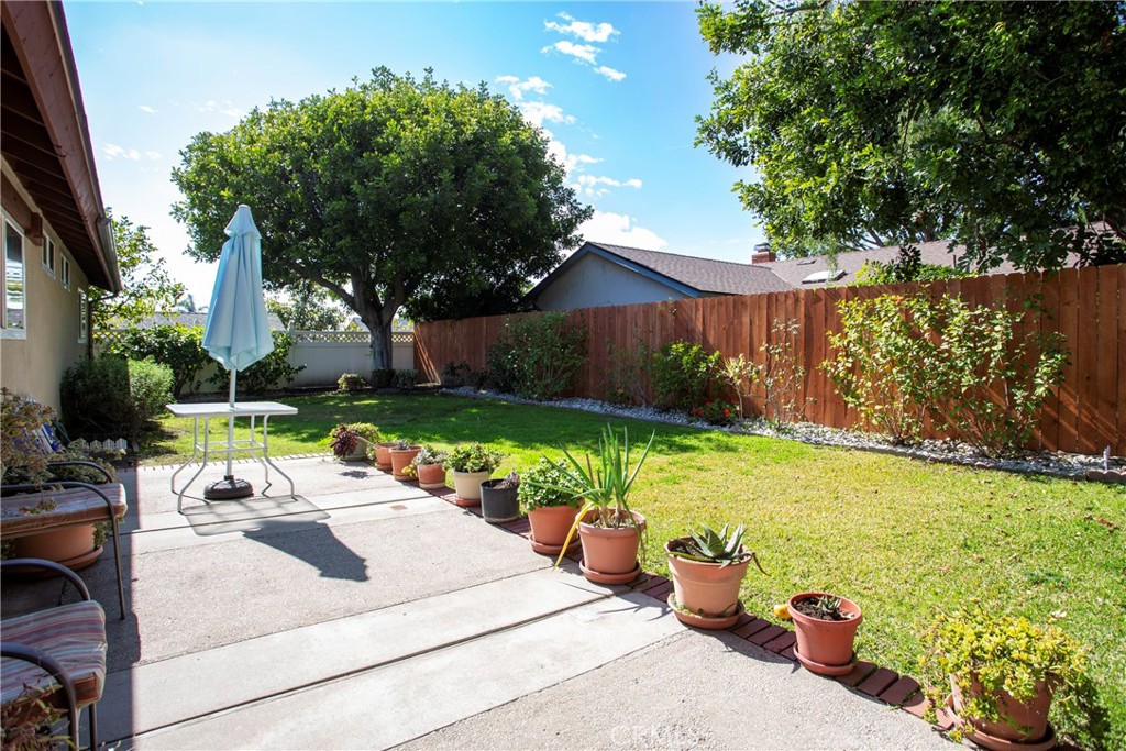 1085 Tamarack Avenue Brea, CA 92821 - Photo 20 of 28 a view of a backyard with plants and patio