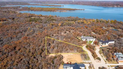a view of a lake with a mountain in the background
