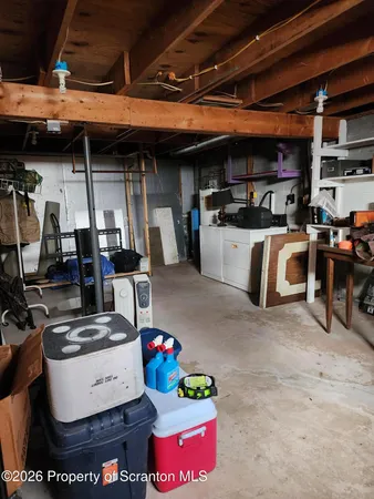 a close view of water heater room