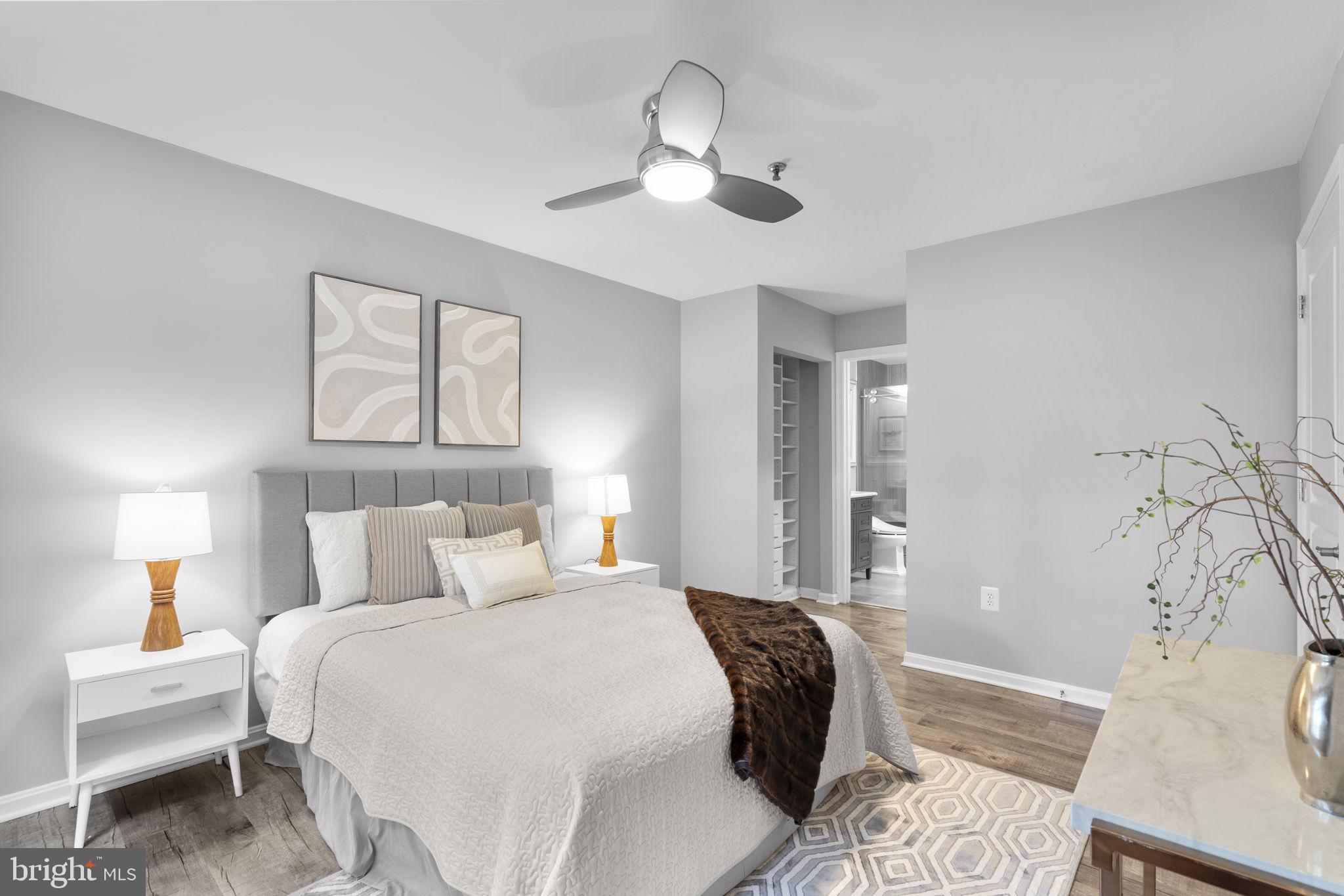 5575 Seminary Road, Unit 102 Falls Church, VA 22041 - Photo 25 of 31 a bedroom with a large bed and a window