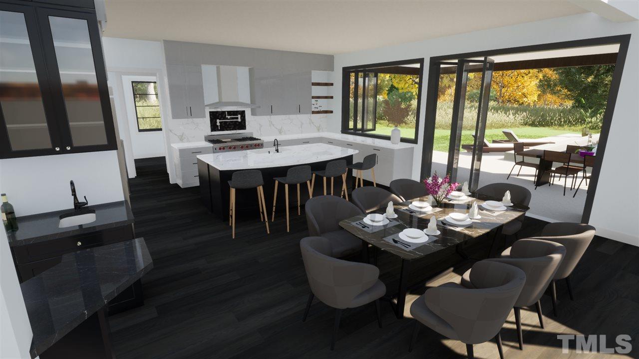 1616 Hunting Ridge Road Raleigh, NC 27615 - Photo 4 of 22 a view of a dining room with furniture window and outside view