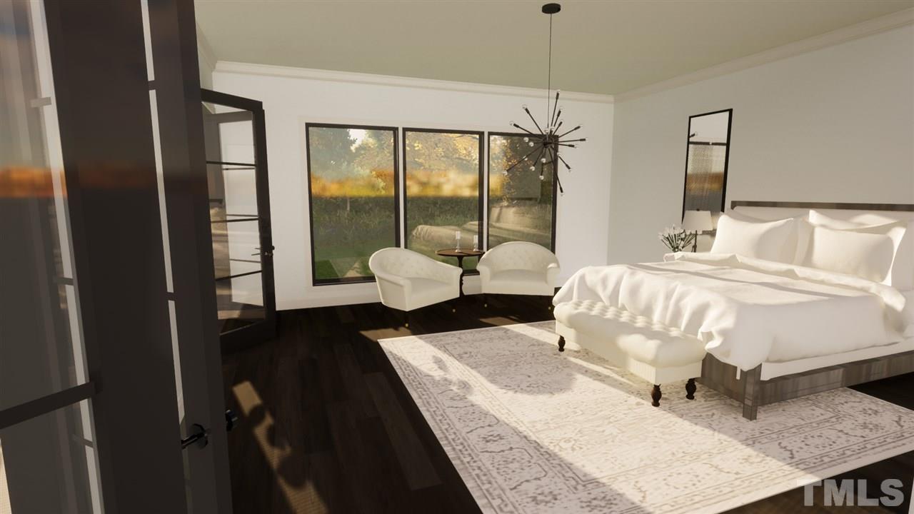 1616 Hunting Ridge Road Raleigh, NC 27615 - Photo 5 of 22 a living room with furniture and wooden floor