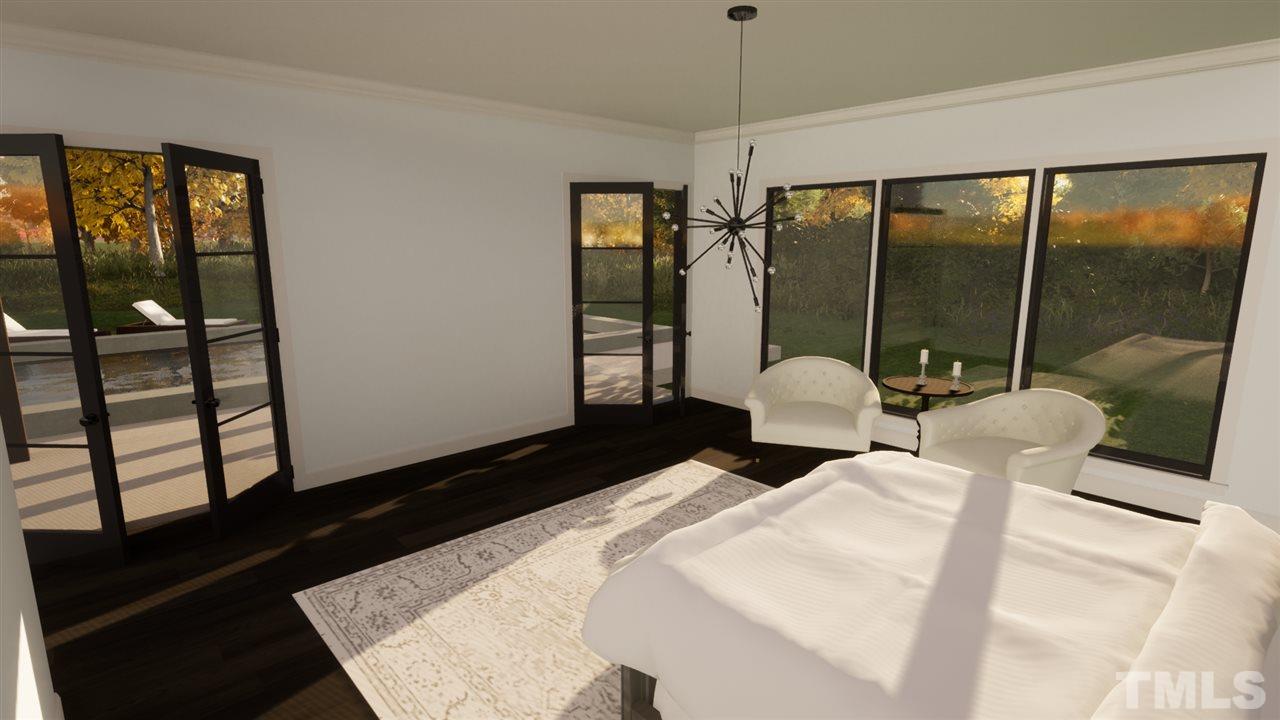 1616 Hunting Ridge Road Raleigh, NC 27615 - Photo 6 of 22 a bedroom with a bed and large window