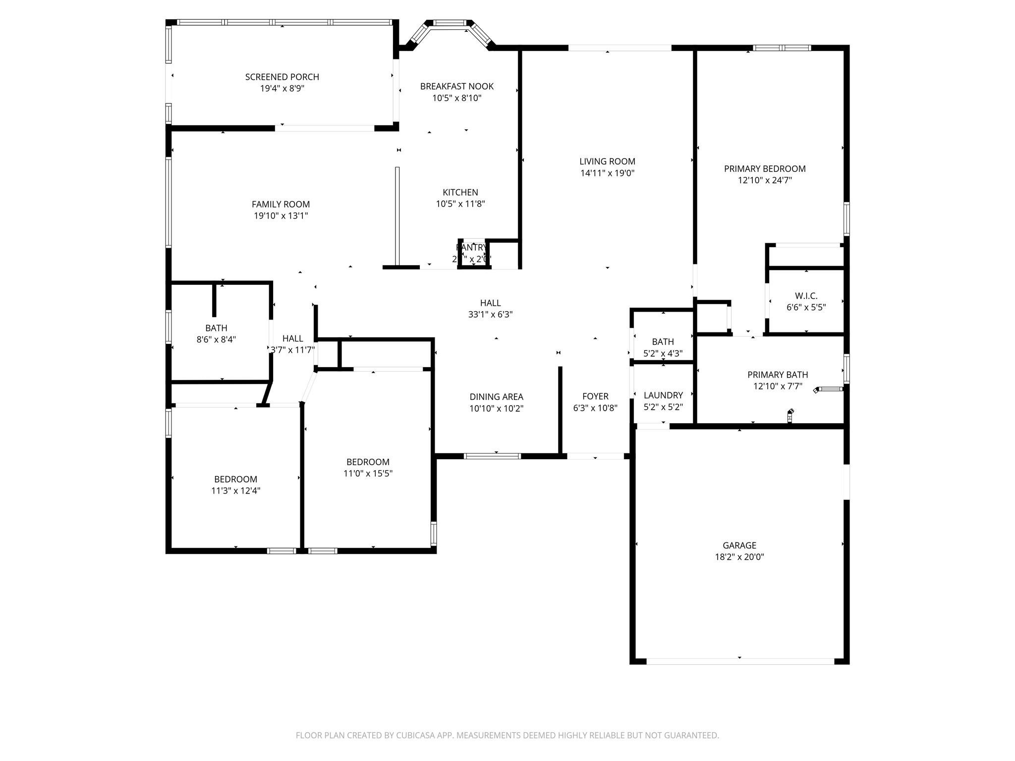 7312 Northwest 83rd Way Tamarac, FL 33321 - Photo 21 of 21 Floor Plan
