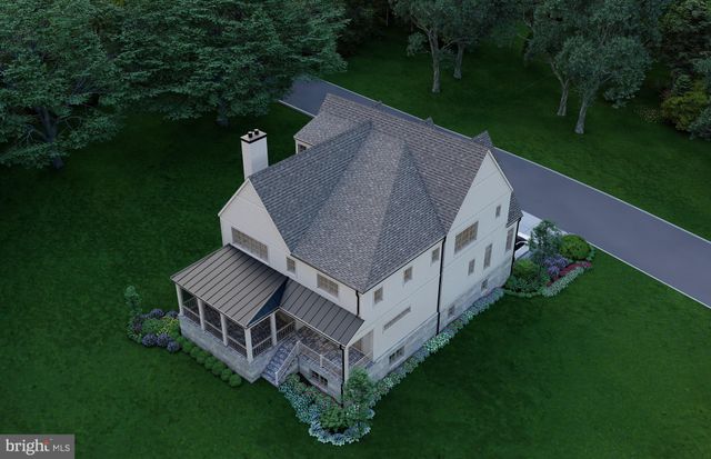 a view of a brick house with a large window
